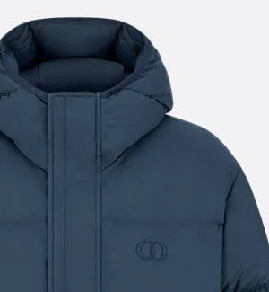 CD Icon Hooded Quilted Down Jacket