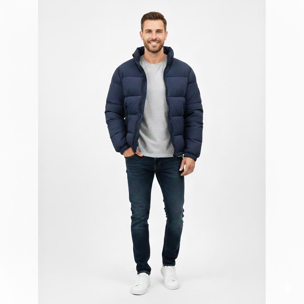 CD Icon Hooded Quilted Down Jacket